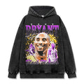 KOBE BRYANT VINTAGE HOODIE – שחור שטוף