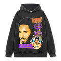 KOBE BRYANT VINTAGE HOODIE – שחור שטוף
