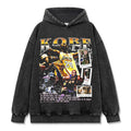 KOBE BRYANT VINTAGE HOODIE – שחור שטוף