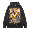 KOBE BRYANT VINTAGE HOODIE – שחור שטוף
