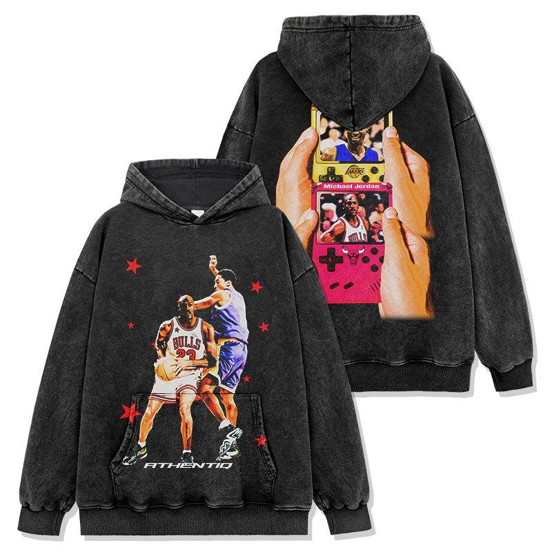 KOBE BRYANT & MICHAEL JORDAN VINTAGE HOODIE · NET CUTTER