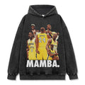 KOBE BRYANT VINTAGE HOODIE – שחור שטוף