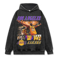 KOBE BRYANT VINTAGE HOODIE – שחור שטוף