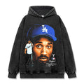 KOBE BRYANT VINTAGE HOODIE – שחור שטוף