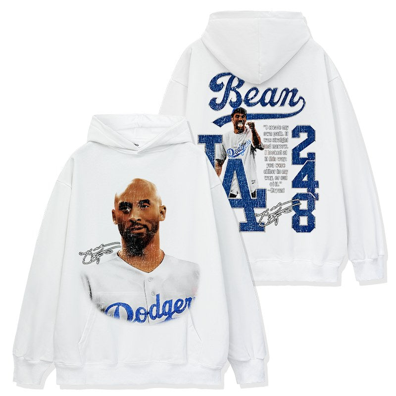 KOBE BRYANT VINTAGE HOODIE – לבן