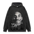 KOBE BRYANT VINTAGE HOODIE – שחור שטוף