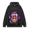 KOBE BRYANT VINTAGE HOODIE – שחור שטוף