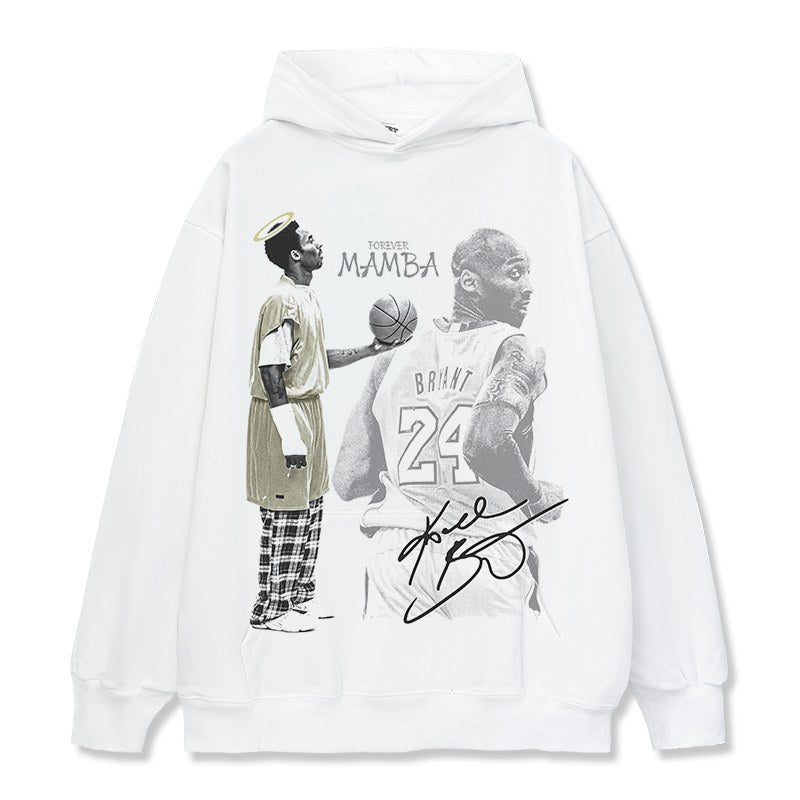 KOBE BRYANT VINTAGE HOODIE – לבן