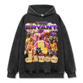 KOBE BRYANT VINTAGE HOODIE – שחור שטוף