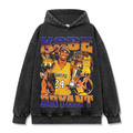 KOBE BRYANT VINTAGE HOODIE – שחור שטוף