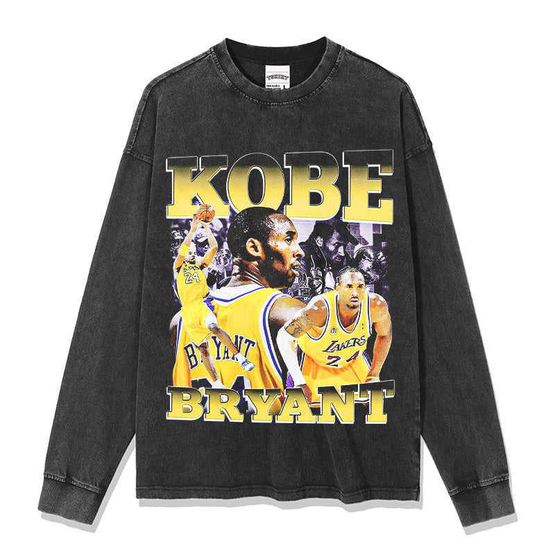 KOBE BRYANT LONG SLEEVE – שחור שטוף