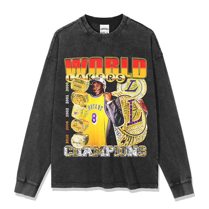 KOBE BRYANT LONG SLEEVE – שחור שטוף
