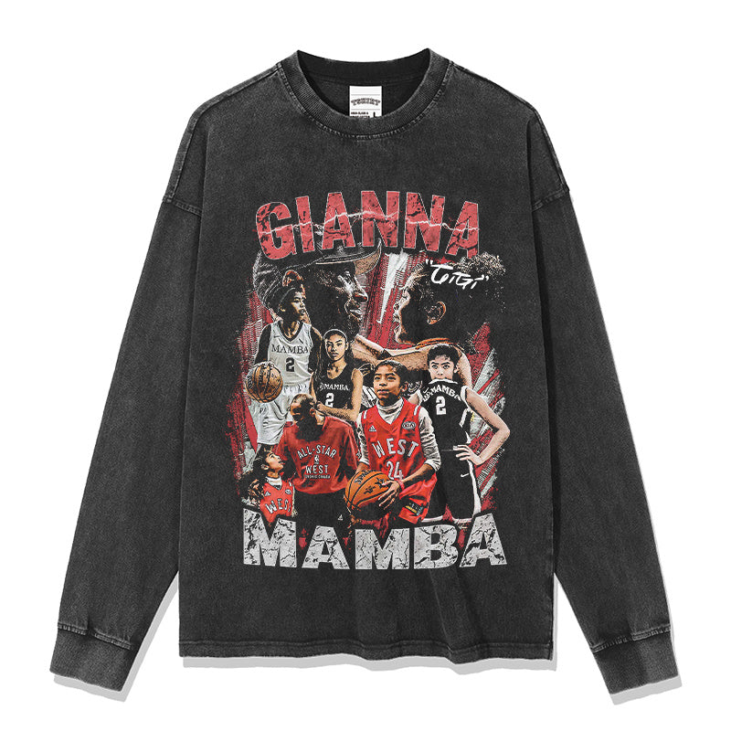 KOBE BRYANT LONG SLEEVE – שחור שטוף