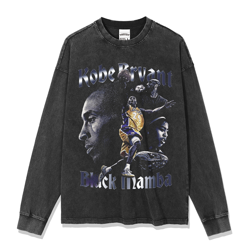 KOBE BRYANT LONG SLEEVE – שחור שטוף