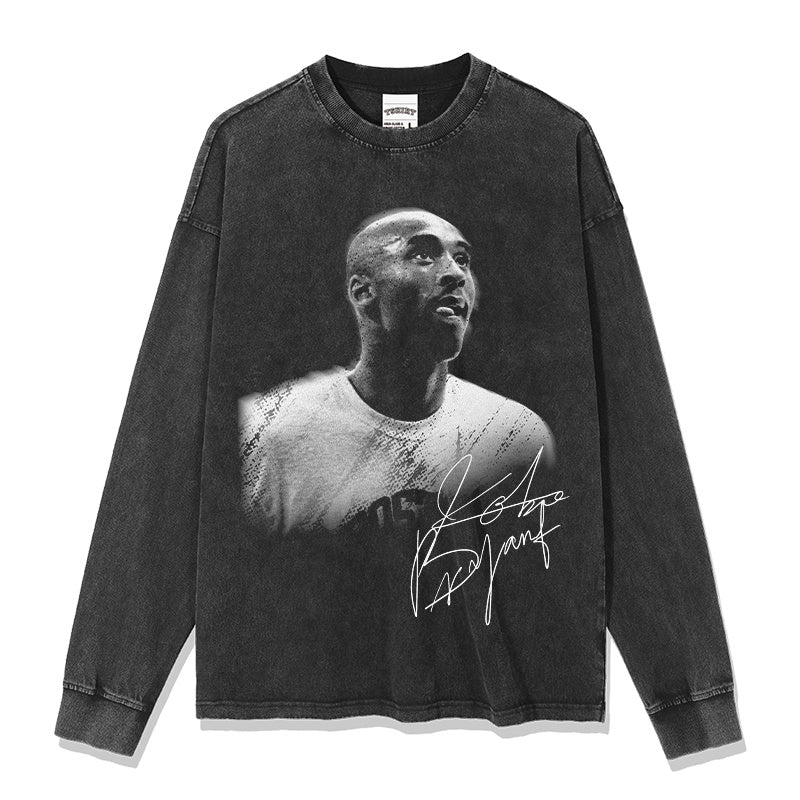 KOBE BRYANT LONG SLEEVE – שחור שטוף