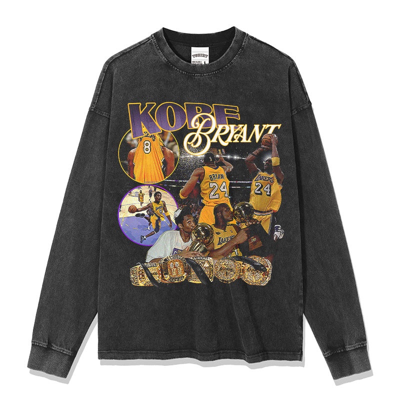 KOBE BRYANT LONG SLEEVE – שחור שטוף