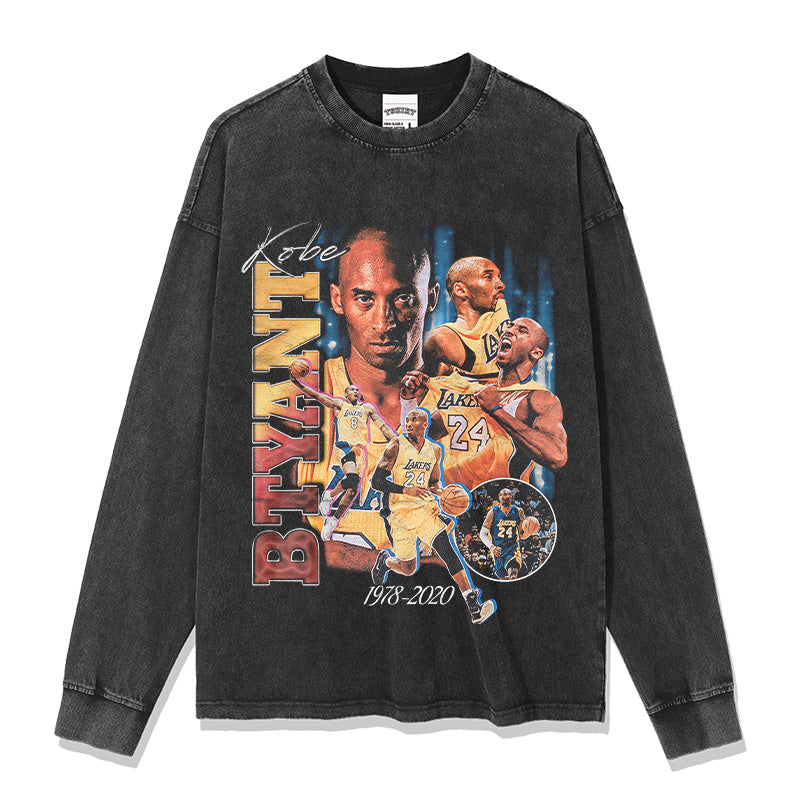 KOBE BRYANT LONG SLEEVE – שחור שטוף