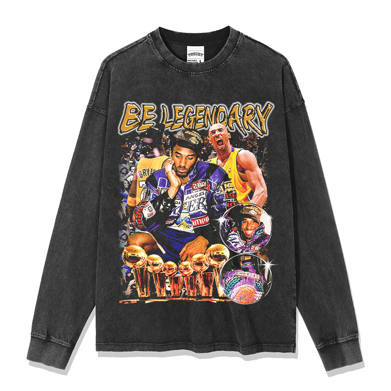 KOBE BRYANT LONG SLEEVE – שחור שטוף