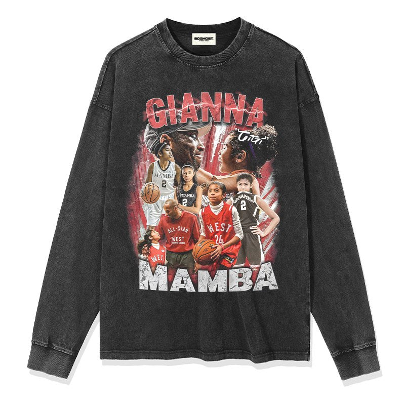 KOBE BRYANT LONG SLEEVE – שחור שטוף
