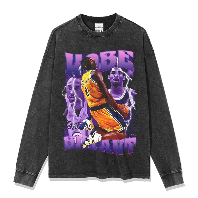KOBE BRYANT LONG SLEEVE – שחור שטוף