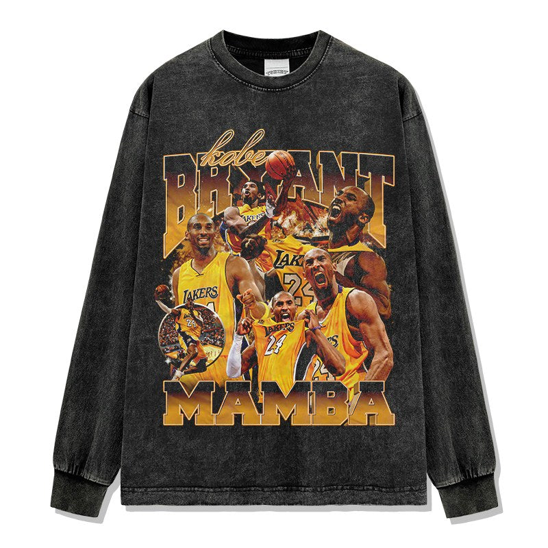KOBE BRYANT LONG SLEEVE – שחור שטוף