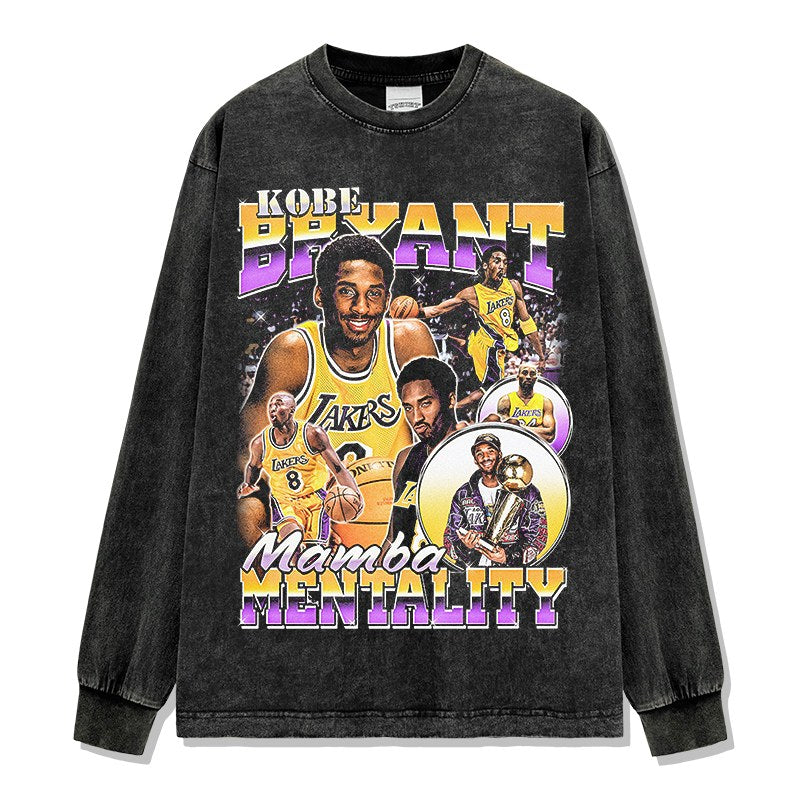 KOBE BRYANT LONG SLEEVE – שחור שטוף