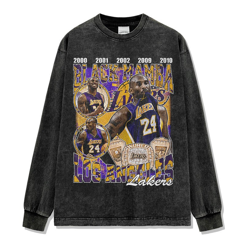KOBE BRYANT LONG SLEEVE – שחור שטוף