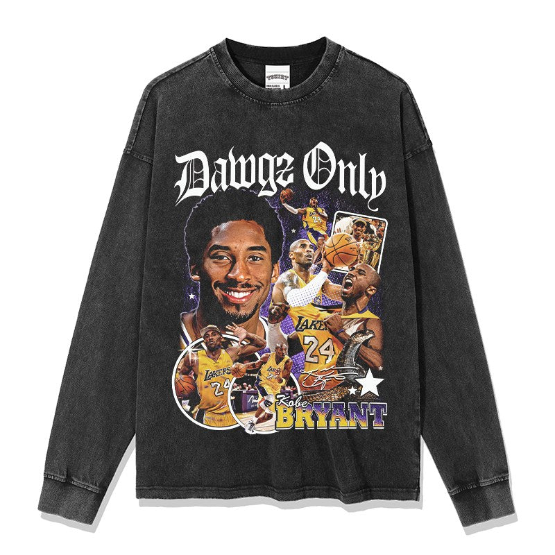 KOBE BRYANT LONG SLEEVE – שחור שטוף