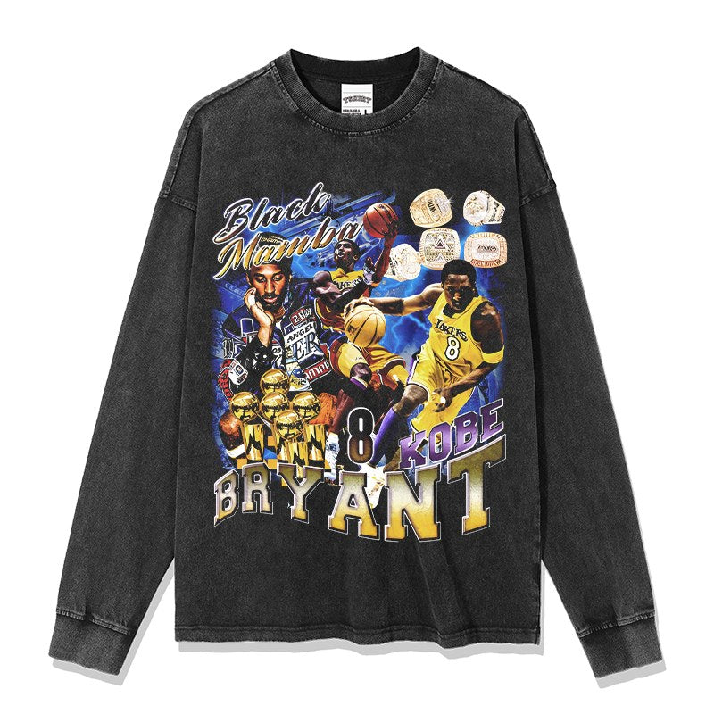 KOBE BRYANT LONG SLEEVE – שחור שטוף