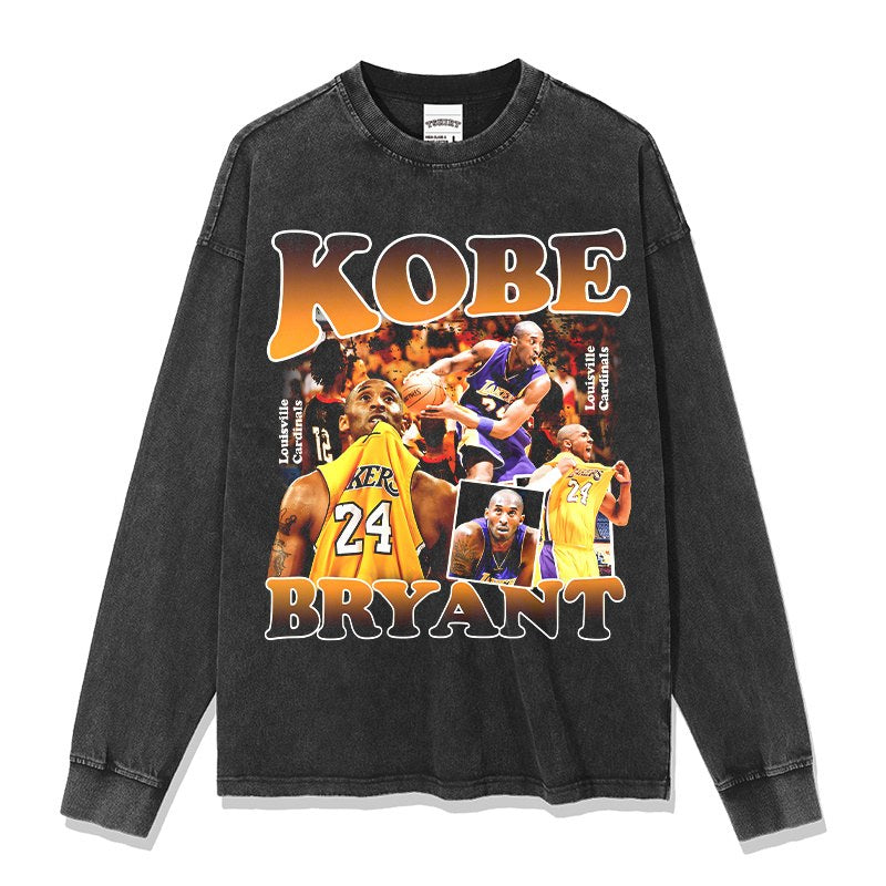 KOBE BRYANT LONG SLEEVE – שחור שטוף