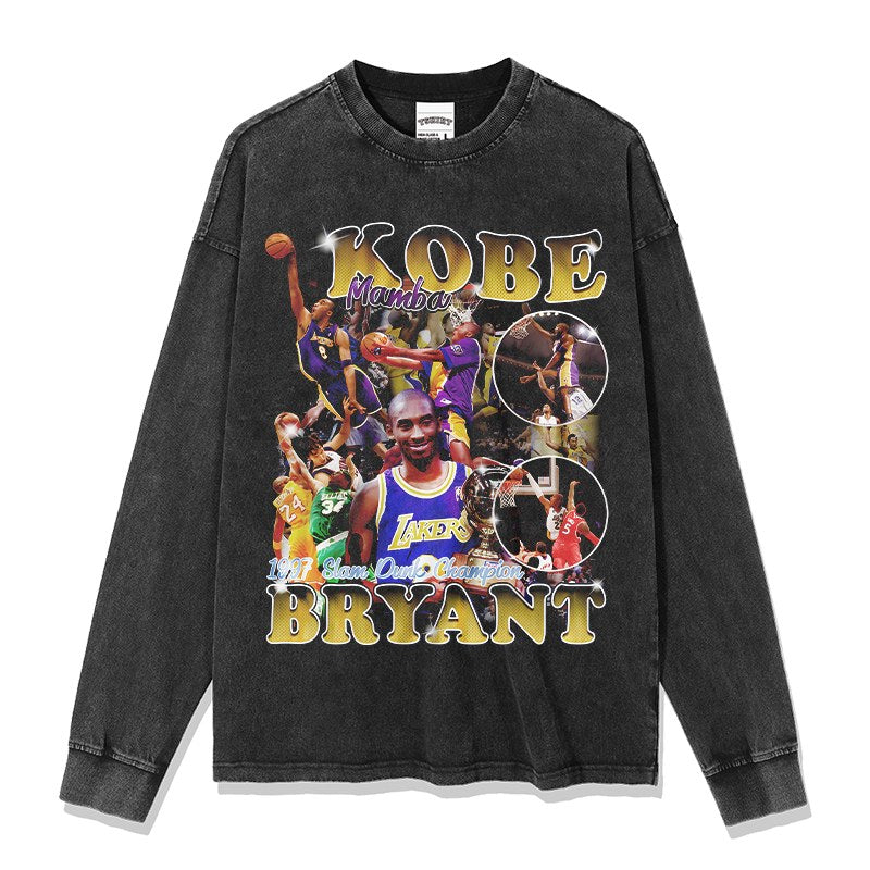 KOBE BRYANT LONG SLEEVE – שחור שטוף