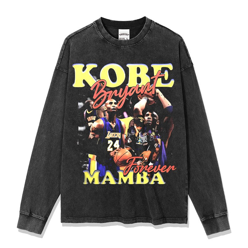 KOBE BRYANT LONG SLEEVE – שחור שטוף