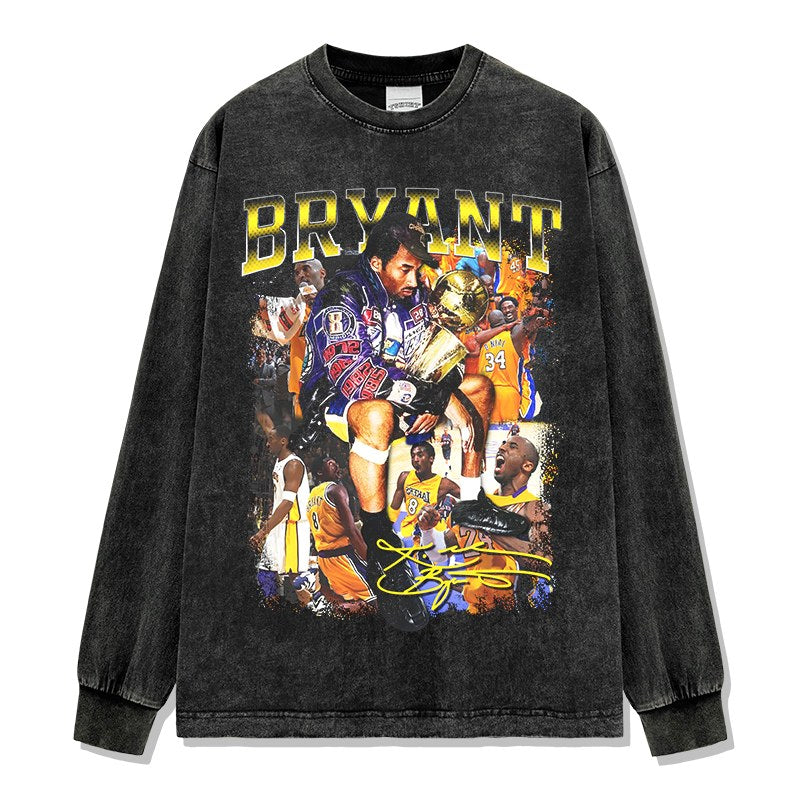 KOBE BRYANT LONG SLEEVE – שחור שטוף