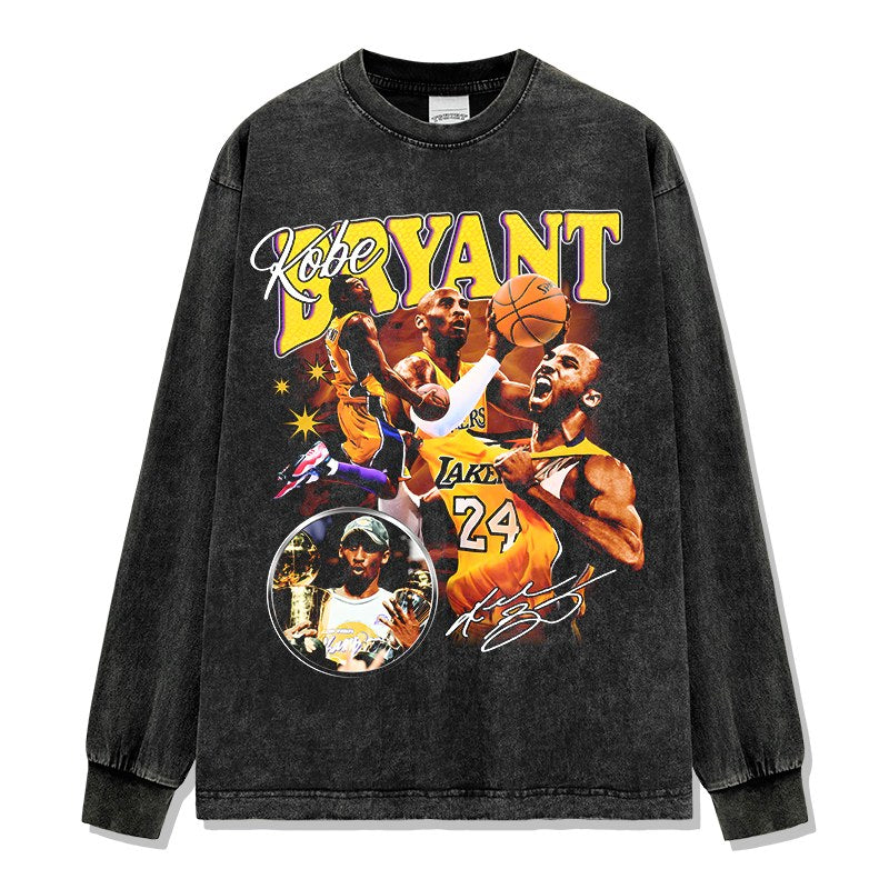 KOBE BRYANT LONG SLEEVE – שחור שטוף