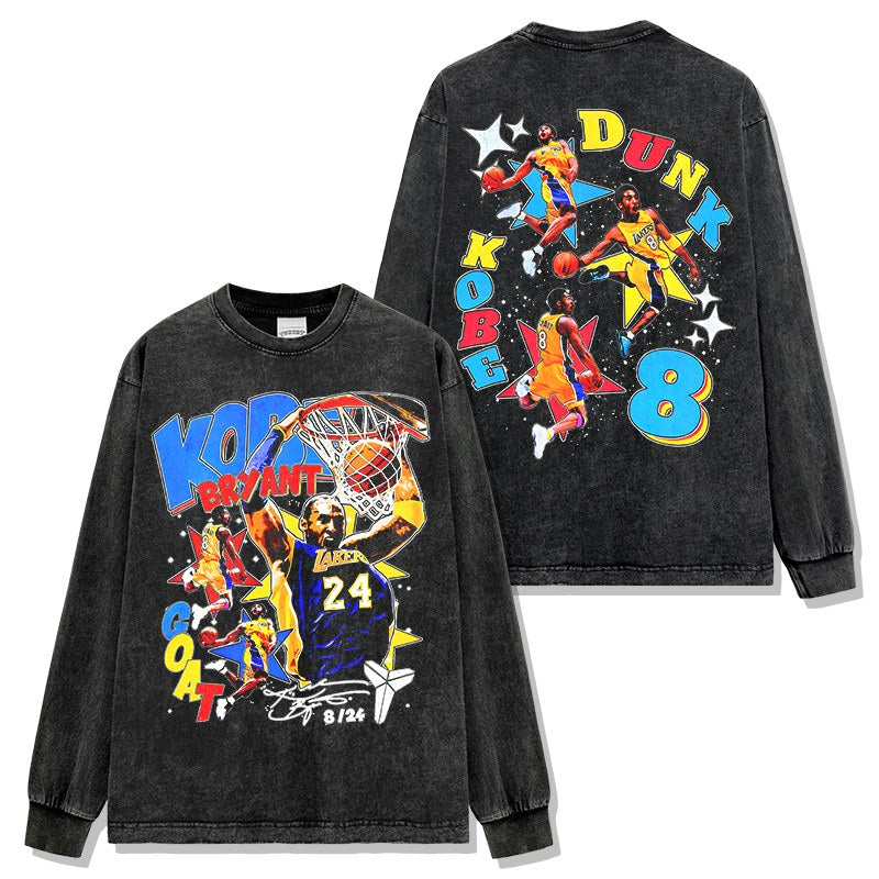 KOBE BRYANT LONG SLEEVE – שחור שטוף