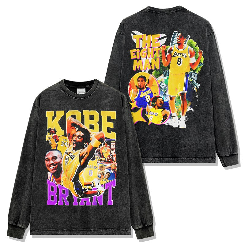 KOBE BRYANT LONG SLEEVE – שחור שטוף