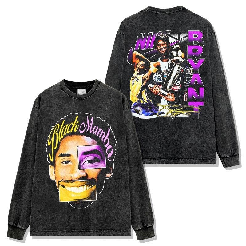 KOBE BRYANT LONG SLEEVE – שחור שטוף