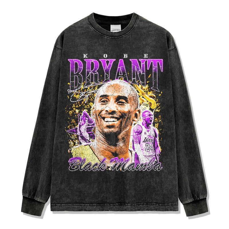 KOBE BRYANT LONG SLEEVE – שחור שטוף
