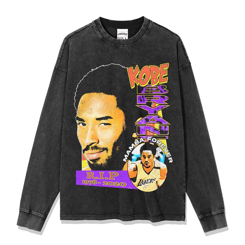 KOBE BRYANT LONG SLEEVE – שחור שטוף