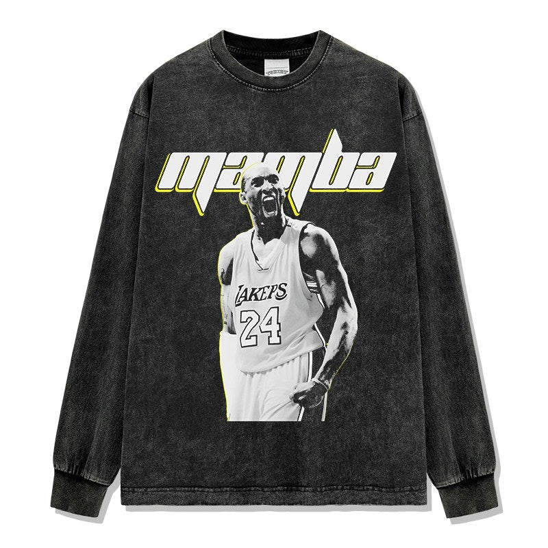 KOBE BRYANT LONG SLEEVE – שחור שטוף