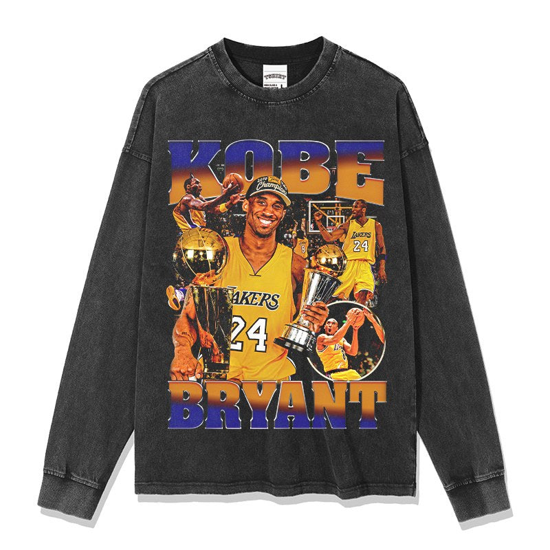 KOBE BRYANT LONG SLEEVE – שחור שטוף