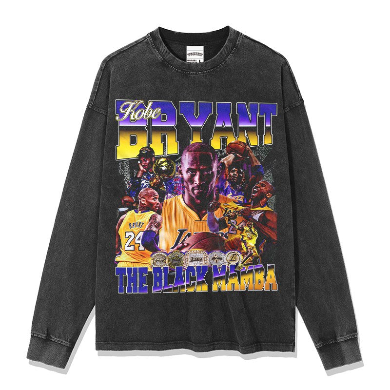 KOBE BRYANT LONG SLEEVE – שחור שטוף