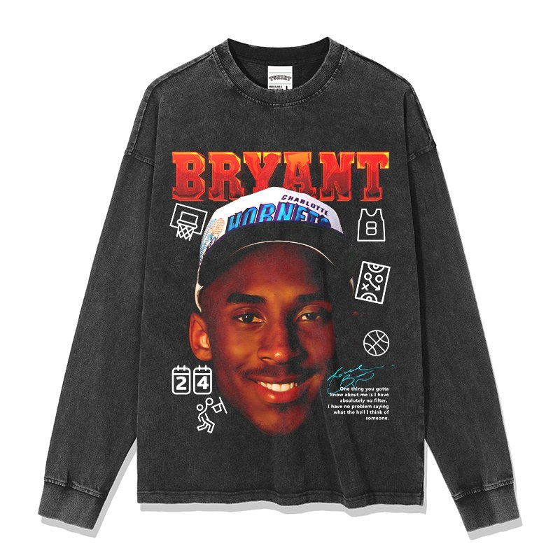 KOBE BRYANT LONG SLEEVE – שחור שטוף