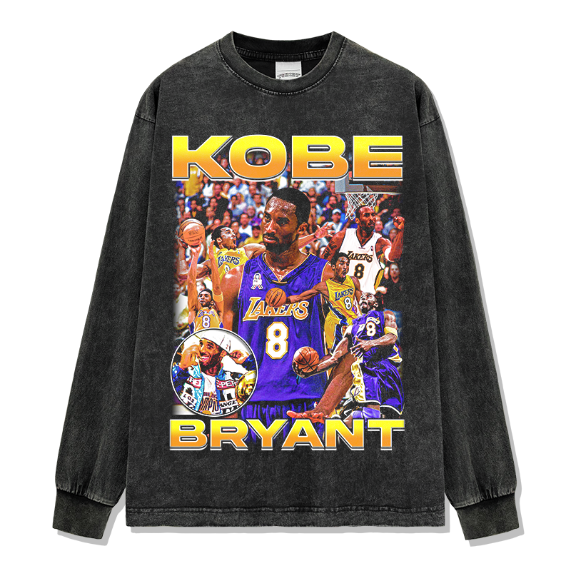 KOBE BRYANT LONG SLEEVE – שחור שטוף