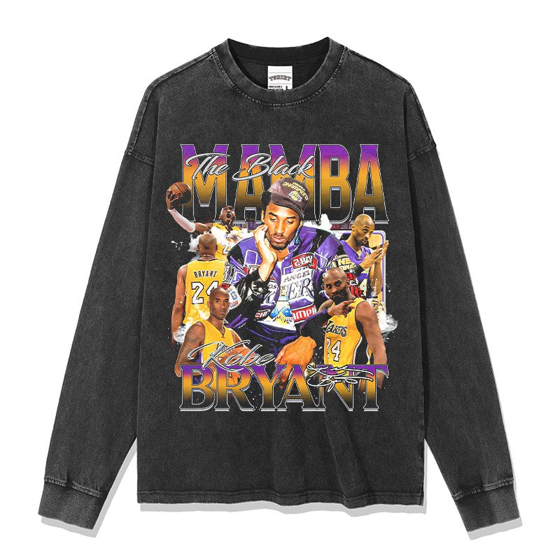 KOBE BRYANT LONG SLEEVE – שחור שטוף