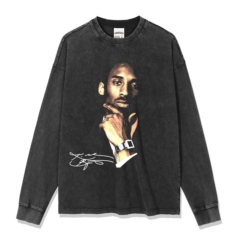 KOBE BRYANT LONG SLEEVE – שחור שטוף