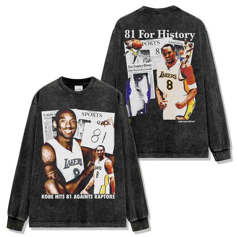 KOBE BRYANT LONG SLEEVE · SIXTH MAN