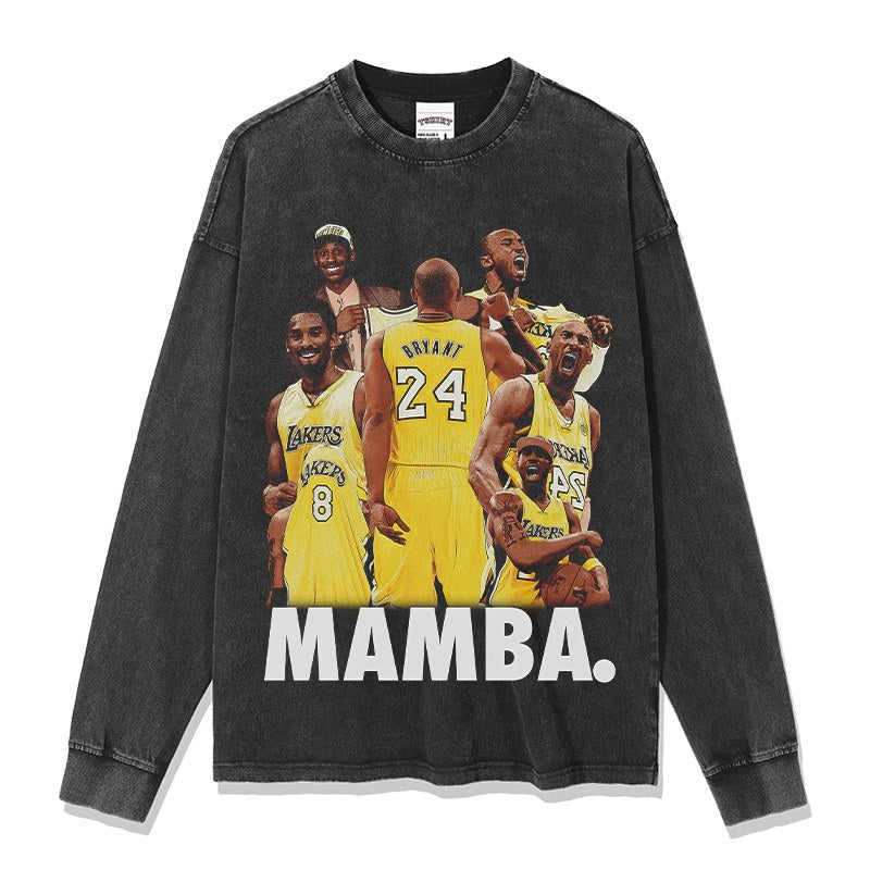 KOBE BRYANT LONG SLEEVE – שחור שטוף