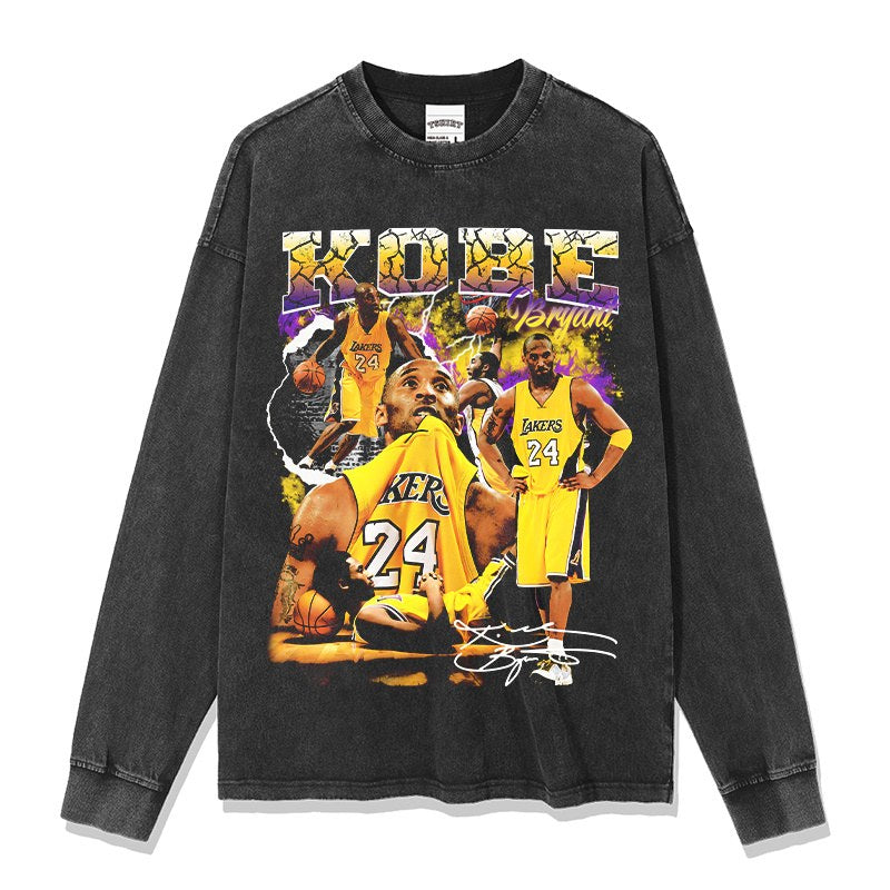 KOBE BRYANT LONG SLEEVE – שחור שטוף
