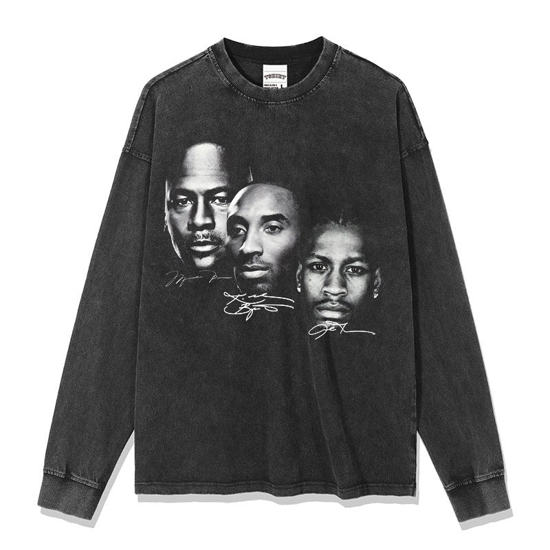 KOBE BRYANT LONG SLEEVE – שחור שטוף